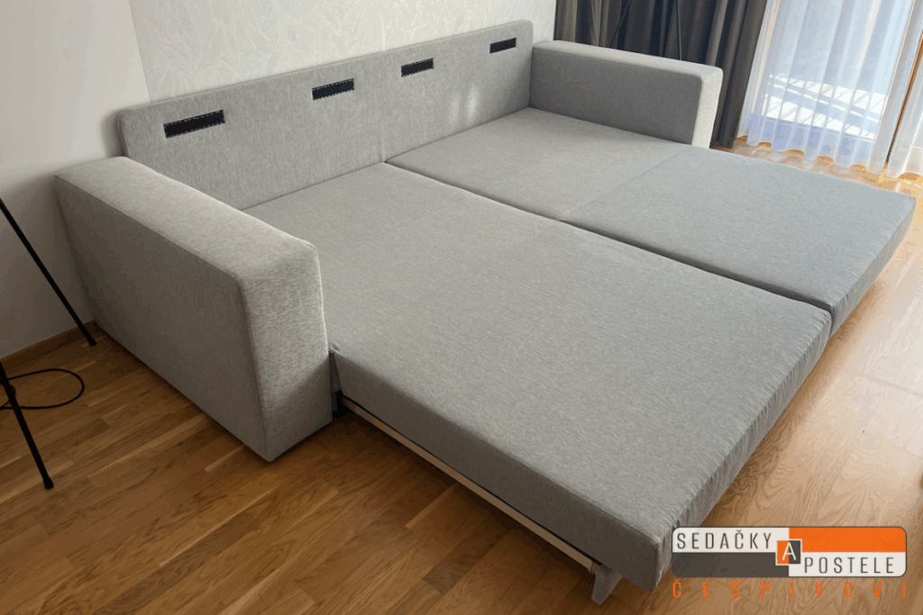 rozkládací pohovka pro trvalé spaní 200x200cm PNT rozložená