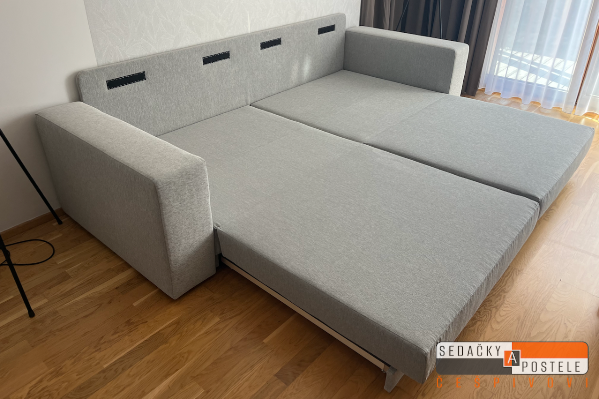 rozkládací pohovka pro trvalé spaní 200x200cm PNT rozložená
