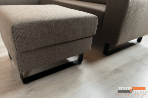 Sedačka DEB na černých lyžinách