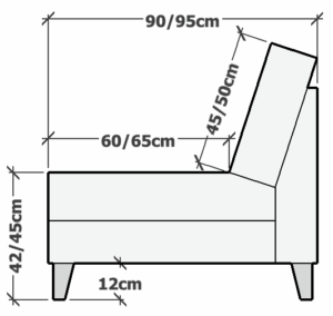 typ DEB na 12cm nožičkách