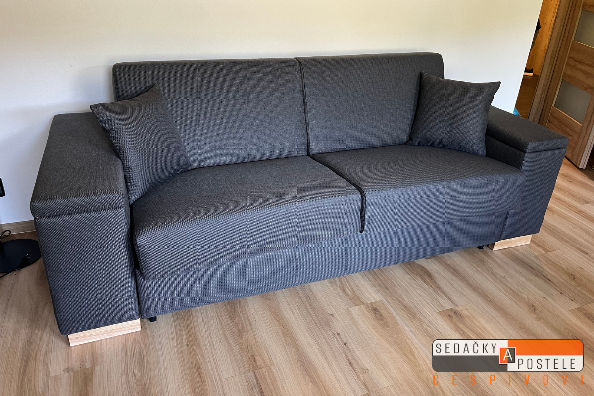 Pohovka pro trvalé spaní s úložnými prostory SPA3