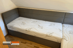 Postele do malého prostoru do Kozí Horky detail